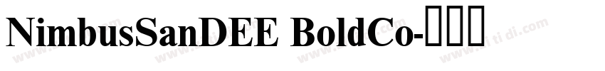 NimbusSanDEE BoldCo字体转换